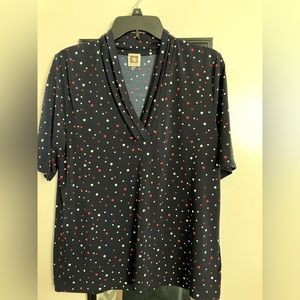 Polka dot blouse